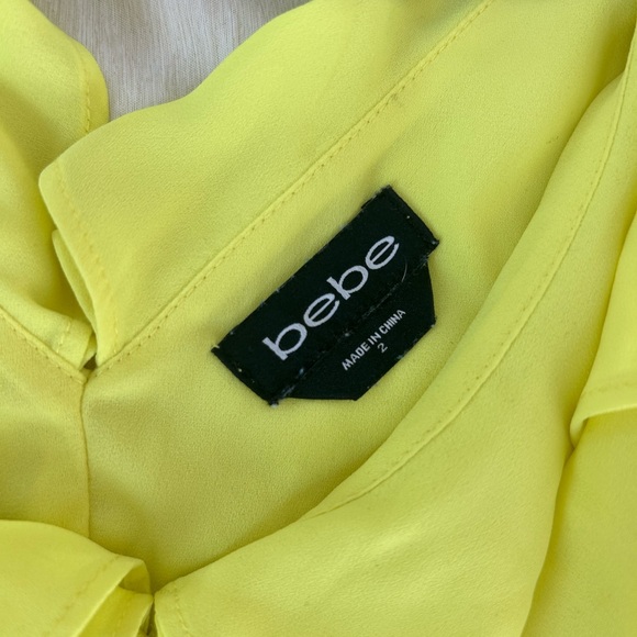 bebe Lemon Ruffled Off-Shoulder Blouse - Picture 2 of 7